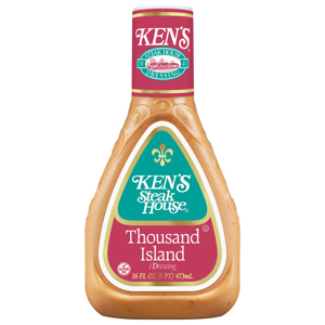 Ken's Steak House Thousand Island Dressing, 16 fl oz (1 pt) 473 ml