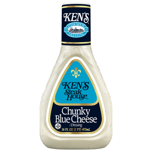Ken's Steak House Chunky Blue Cheese Dressing, 16 fl oz (1 pt) 473 ml