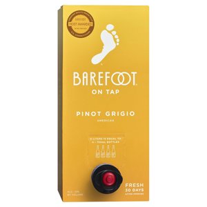 Barefoot Cellars On Tap Pinot Grigio White Wine, 3l