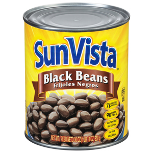 SunVista Black Beans, 30 oz (1 lb 14 oz) 850 g