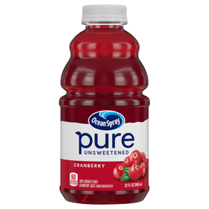 Ocean Spray Juice, Cranberry, Pure Unsweetened, 32 fl oz (946 ml)