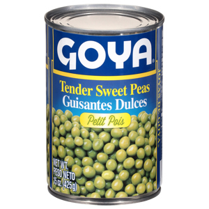 Goya Tender Sweet Peas, 15 oz