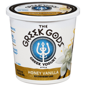 The Greek Gods Greek Style Honey Vanilla Yogurt, 24 oz (1 lb 8 oz) 680 g