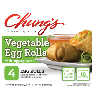 Chung's Egg Rolls, Vegetable, 4 egg rolls [12 oz (340 g)]