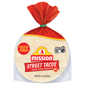 Mission Street Tacos White Corn Tortillas, 24 tortillas [12.6 oz (357 g)]