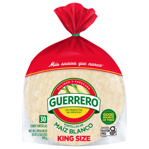 Guerrero King Size Corn Tortillas, 30 tortillas [35 oz (2 lb 3 oz) 992 g]