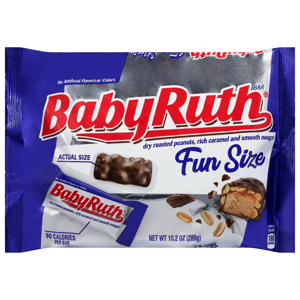 Baby Ruth Fun Size Candy Bar, 10.2 oz (289 g)