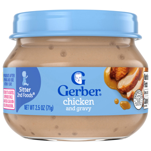 Gerber Sitter 2nd Foods Chicken and Gravy, 2.5 oz (71 g)