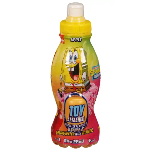 Surprise Drinks Spring Water, Apple, SpongeBob SquarePants, 10 fl oz (295  ml)