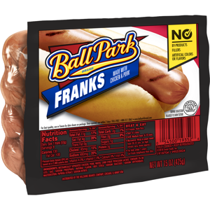 Ball Park Classic Hot Dogs, 8 Count, 15 oz (425 g)