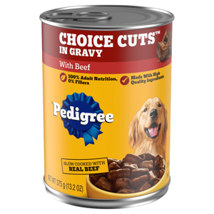 Pedigree Choice Cuts in Gravy With Beef Food for Dogs, 375 g (13.2 oz)