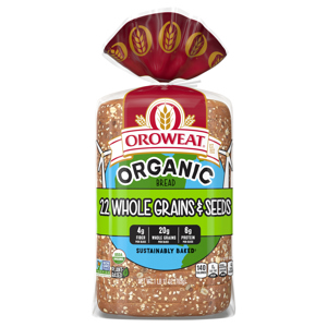 Oroweat Bread, Organic, 22 Whole Grains & Seeds, 1 lb 11 oz (765 g)