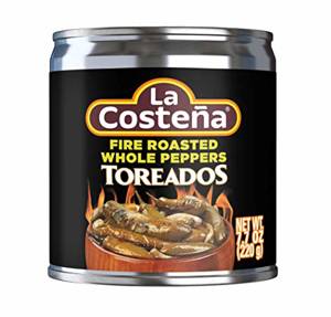 La Costena La Costeña® Fire Roasted Whole Peppers Toreados 7.7 Oz. Can