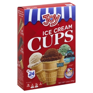 Joy Ice Cream Cups, 24 ice cream cups [3.5 oz (99 g)]