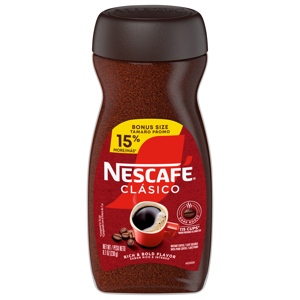 Nescafe Coffee, Instant, Dark Roast, Clasico, Bonus Size, 8.1 oz (230 g)