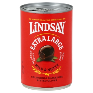 Lindsay Olives, California Black Ripe, Pitted, Extra Large, 6 oz (170 g)