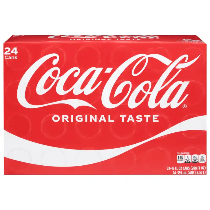 Coca-cola Cola, Original Taste, 24 - 12 Fl Oz (355 Ml) Cans [288