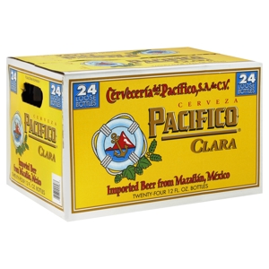 Pacifico Clara Mexican Lager Beer Bottles, 24 - 12oz Bottles
