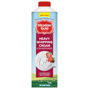 Meadow Gold Whipping Cream, Heavy, Ultra-Pasteurized, 1 quart (946 ml)