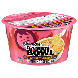 Maruchan Hot & Spicy Shrimp Flavor Ramen Bowl, 3.32 oz (94.3 g)