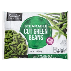 Essential Everyday Green Beans, Cut, Steamable, 12 oz (340 g)