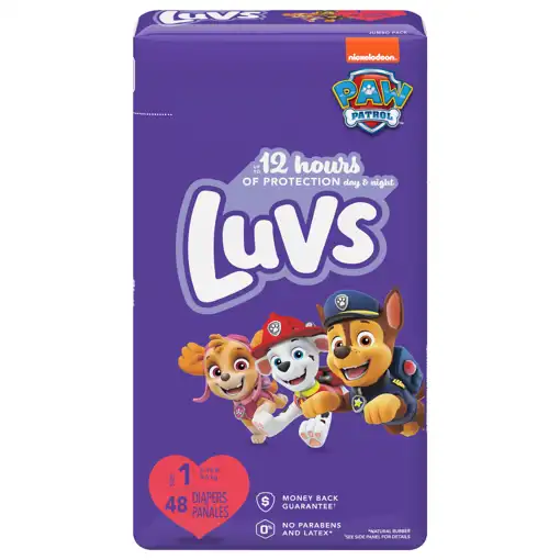  Luvs Diapers - Size 4, 112 Count, Paw Patrol Disposable Baby  Diapers : Baby