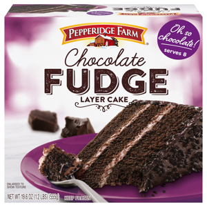 Pepperidge Farm Layer Cake, Chocolate Fudge, 19.6 oz (1.2 lbs) 555 g