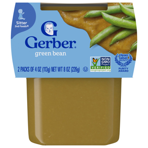Gerber Sitter 2nd Foods Green Bean, 2 - 4 oz (113 g) packs [8 oz (226 g)]