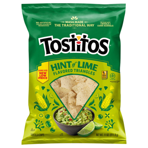 Tostitos Triangles Hint of Lime Flavored Tortilla Chips, 11 oz (311.8 g)