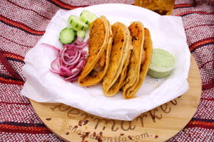 3 Tacos Enchilados De Camaron