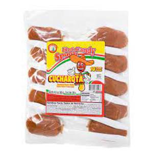 Dulces Tipicos Cucharota Tamarindo, Hot Candy Spoon, 10 ct, 10.5 oz