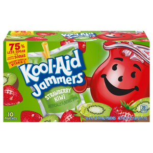 Kool-Aid Strawberry Kiwi Drink, 10 - 6 fl oz (177 ml) pouches [60 fl oz (1.87 qt) 1.77 l]
