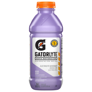 Gatorlyte Rapid Rehydration Mixed Berry Electrolyte Beverage, 20 fl oz (1.25 pt) 591 ml