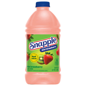 Snapple Juice Drink, Kiwi Strawberry Flavored, 64 fl oz (2 qt) 1.89 l