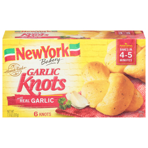 New York Bakery Garlic Knots, Hand-Tied, 6 knots [7.3 oz (207 g)]