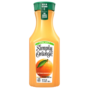 Simply Juice, High Pulp, Orange, 46 fl oz (1.4 qt) 1.36 l