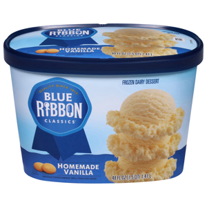 Blue Ribbon Classics Frozen Dairy Dessert, Homemade Vanilla, 48 fl oz (1.5 qt) 1.41 l