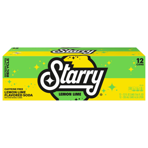 Starry Lemon Lime Soda, 12 - 12 fl oz (355 ml) cans [144 fl oz (4.26 liter)]