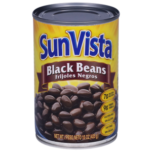 SunVista Black Beans, 15 oz (425 g)