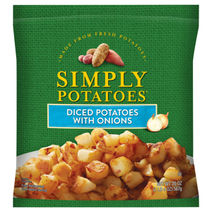 Simply Potatoes Diced Potatoes with Onions, 20 oz (1 lb 4 oz) 567 g