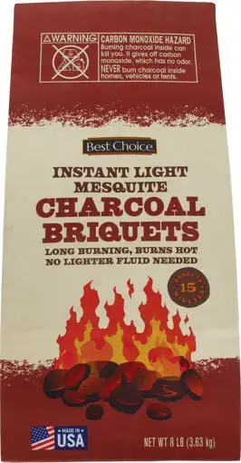 Best Choice Mesquite Instant Light Charcoal, 8lb | Food Giant Star