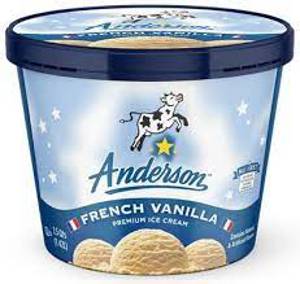 Anderson Premium French Vanilla Ice Cream 1.5 Qt