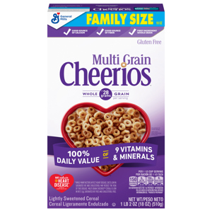 Cheerios Multi Grain Cereal Family Size, 18 oz (1 lb 2 oz) 510 g