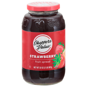 Shoppers Value Fruit Spread, Strawberry, 32 oz (2 lb) 907 g