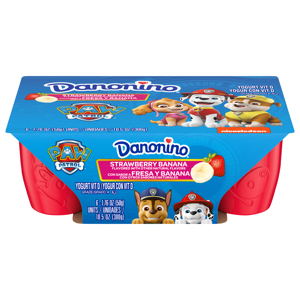 Danonino Paw Patrol Strawberry Banana Yogurt, 6 - 1.76 oz (50 g) units [10.5 oz (300 g)]
