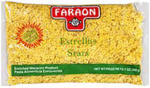 Faraon Estrellas, Pasta Stars, Enriched Macaroni Product, 7 oz