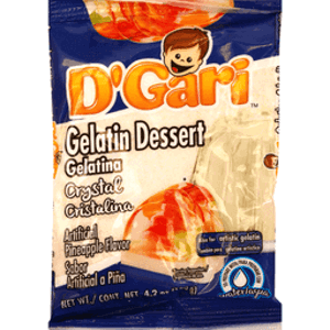 D'Gari Gelatin Dessert, Water, Crystal, 4.2 oz