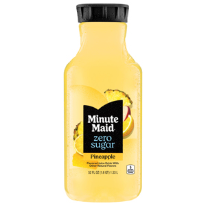 Minute Maid Juice Blend, Zero Sugar, Pineapple, 52 fl oz (1.6 qt) 1.53 l