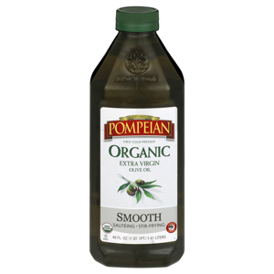 Pompeian Olive Oil, Organic, Extra Virgin, Smooth, 48 fl oz (1 qt 1 pt) 1.41 l