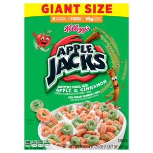 Apple Jacks Cereal Giant Size, 23 oz (1 lb 7 oz) 652 g